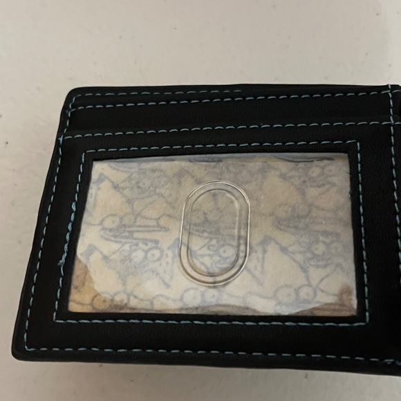 Regular Show Mordecai Rigby Faux Leather Wallet Black Blue New Cartoon Money - Picture 5 of 7